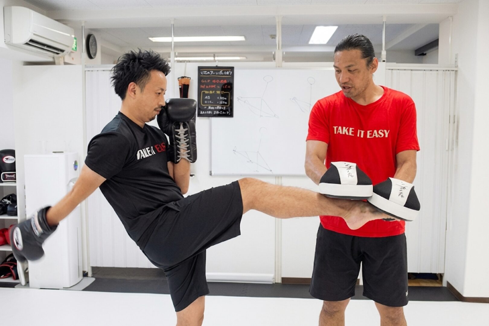 キックボクシングトレーニングの様子